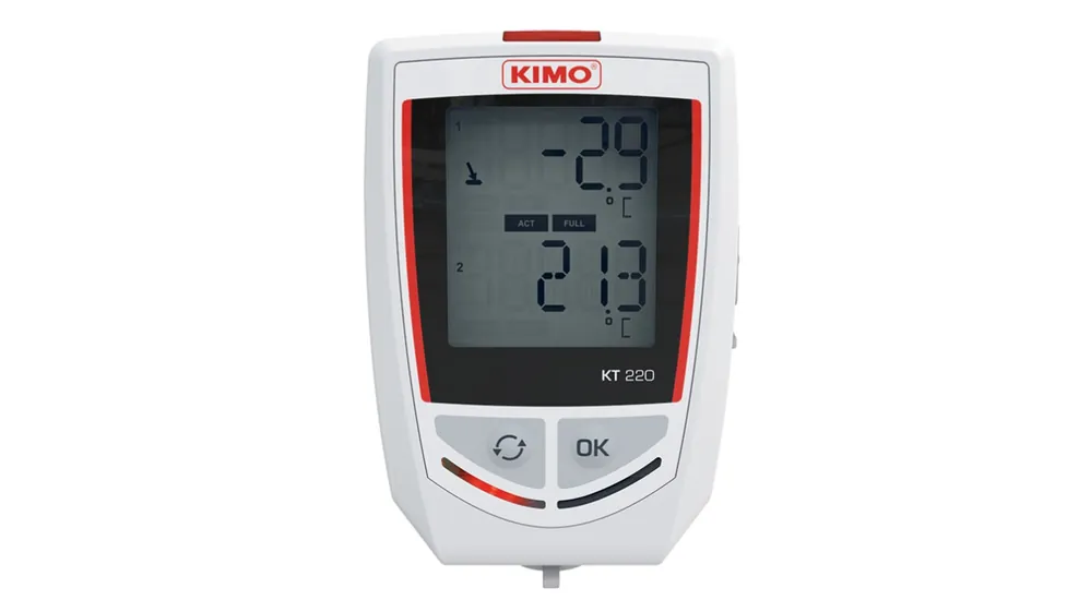 Monitor de temperatura KIMO KT220-O, calibrado UKAS, para Humedad, Temperatura, interfaz USB Ocasión Especial