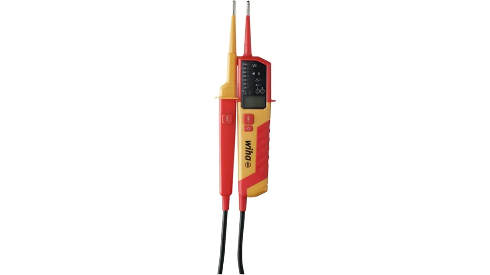 Auténtico Comprobador de tensión Wiha, hasta 1000V ac, prueba de continuidad, CAT III 1000 V, CAT IV 600 V