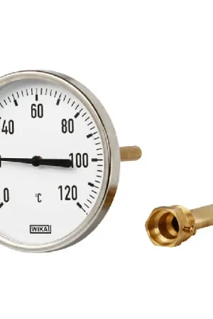 Termómetro con dial WIKA 13381238, Escala Centígrado, -10 → 50 °C, 50 °C, Diámetro 63mm Envío Gratis