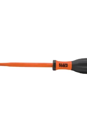 Destornillador aislado Klein Tools, tipo Destornillador aislado, punta plana 5,5 mm, hoja de 125 mm, aprobado VDE Pedido Al Por Mayor