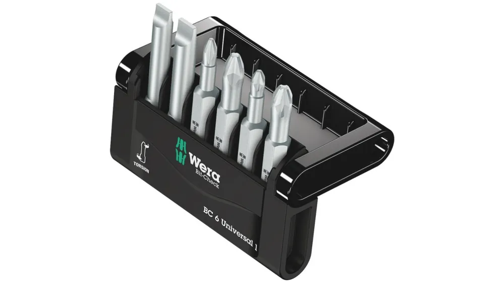 Juego de puntas de atornillar Wera de 6 piezas, puntas Phillips, Pozidriv, Ranurado Precio Bajo