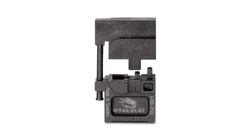 Matriz de crimpado Phoenix Contact 1212091 serie CRIMPFOX-M, para RJ11, tipo coaxial No apantallado Máxima Calidad