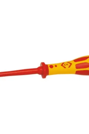 Marca Reconocida Destornillador aislado CK, tipo Destornillador aislado, punta Pozidriv PZ2, hoja de 100 mm, aprobado VDE