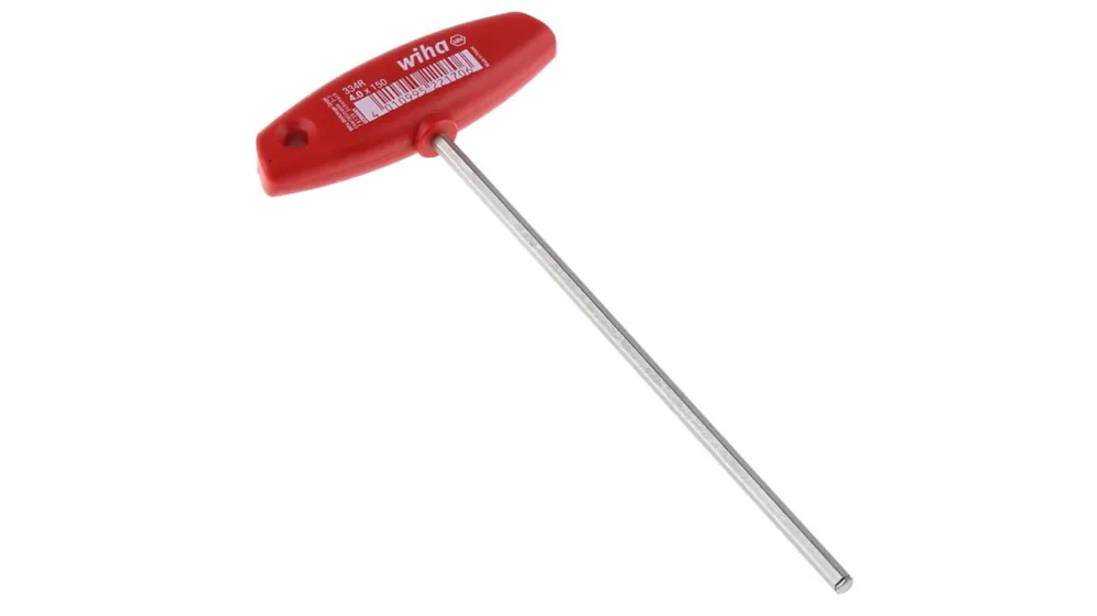 Llave hexagonal en T Wiha, métrica de 4mm A Buen Precio