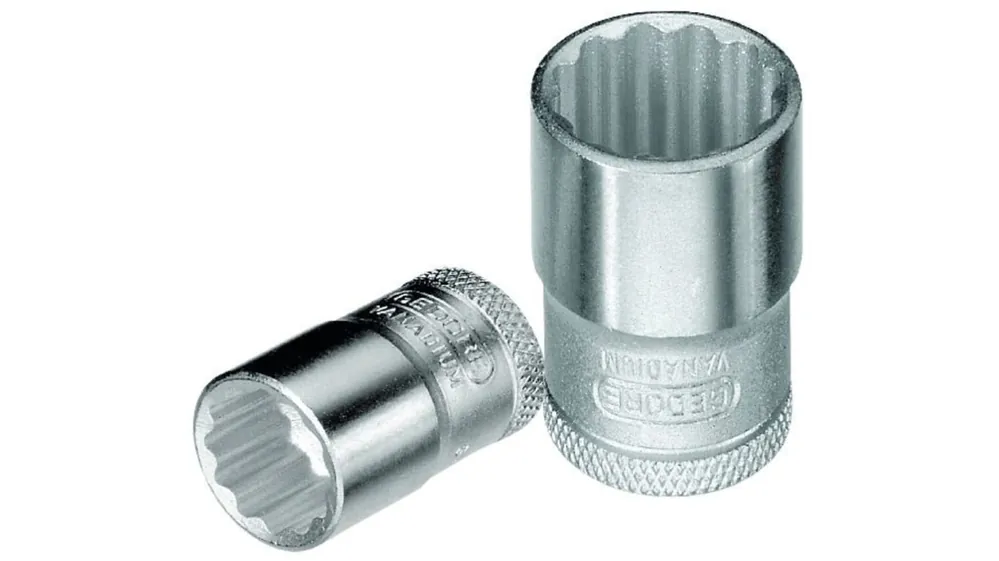 Original Vaso Bi-Hexágono Gedore D 30 10 de 10mm con Cuadrado de 9,525 mm