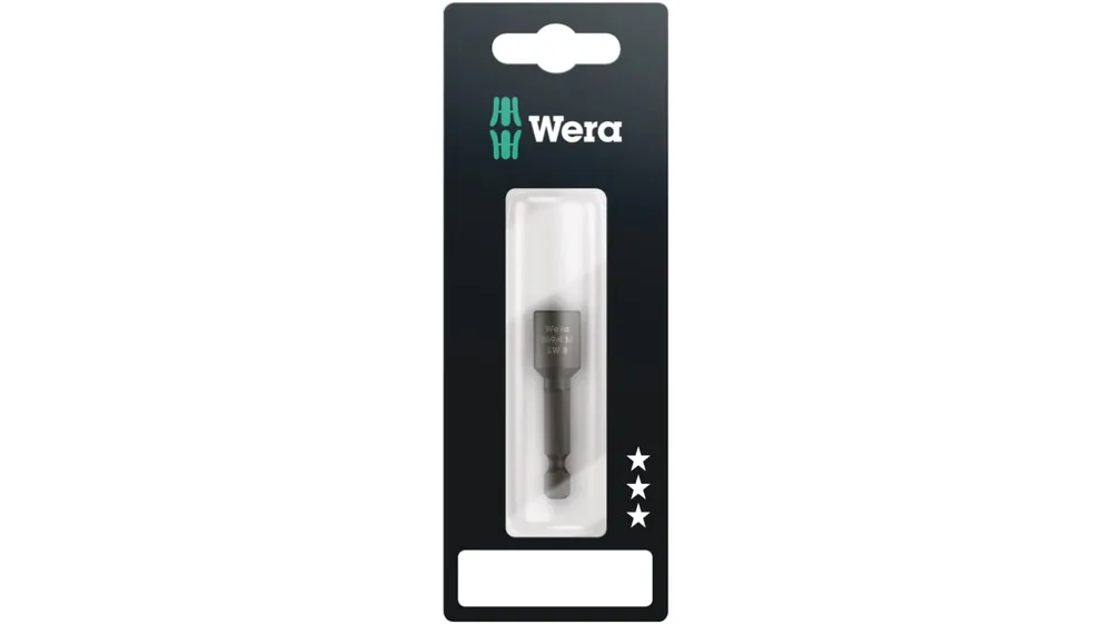 Punta de atornillar Wera, Hexagonal 8 mm de Acero Devolución Gratuita
