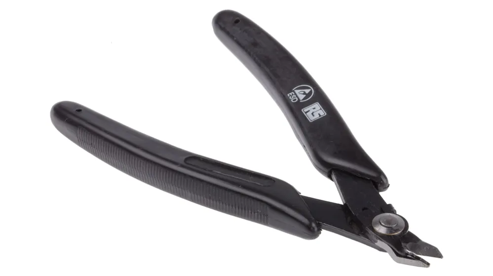 Alicates de corte lateral RS PRO, capacidad de corte 1.3mm, long. total 127 mm, , , ESD Precio De Fábrica