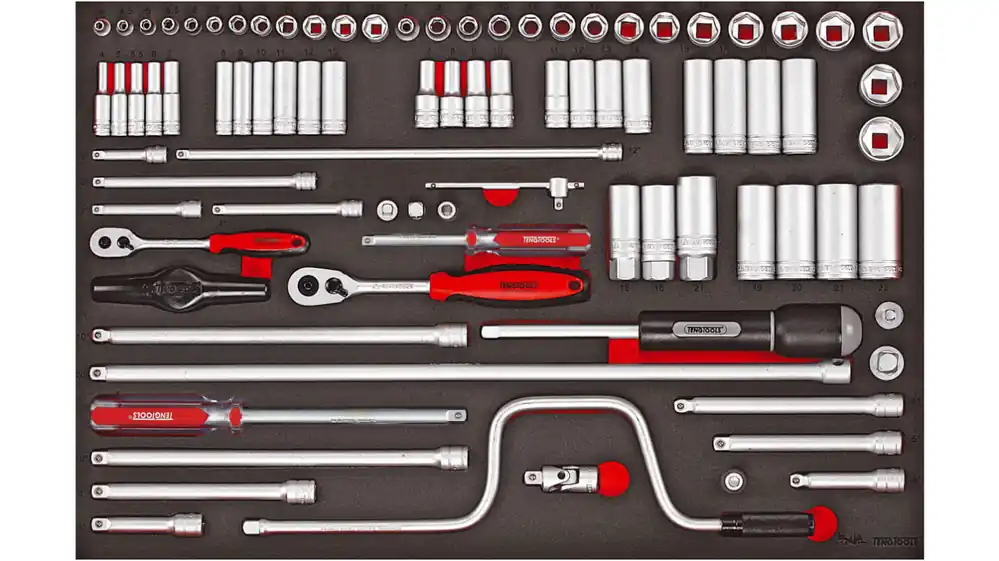 Juego de vasos Teng Tools de 86 piezas de 1/4 pulg.; 3/8 pulg Pago Seguro