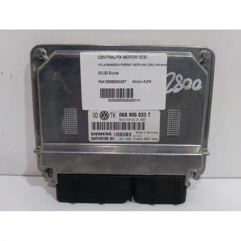 CENTRALITA MOTOR UCE 06B906033T Devolución Gratuita
